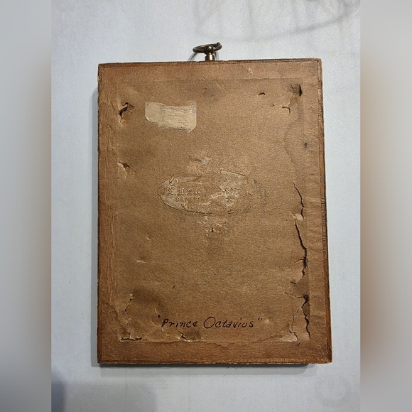 Vintage Gold Framed Portrait Art Prince Octavius of BRITAIN KING GEORGE III Son - Picture 10 of 13